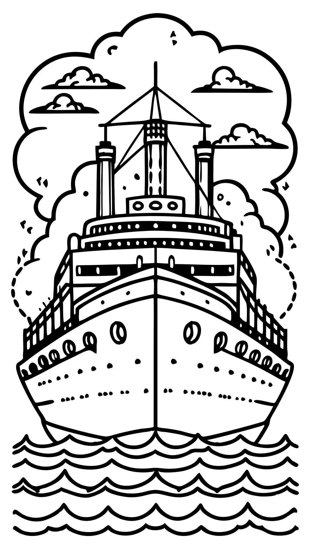 coloriage titanic